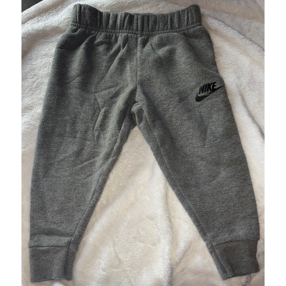 Nike Toddler Boys Gray Fleece Joggers Sweatpants 2T 86-92cm 76K402-GEH